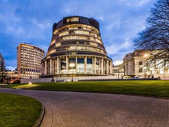 New Zealand parliament in Wellington